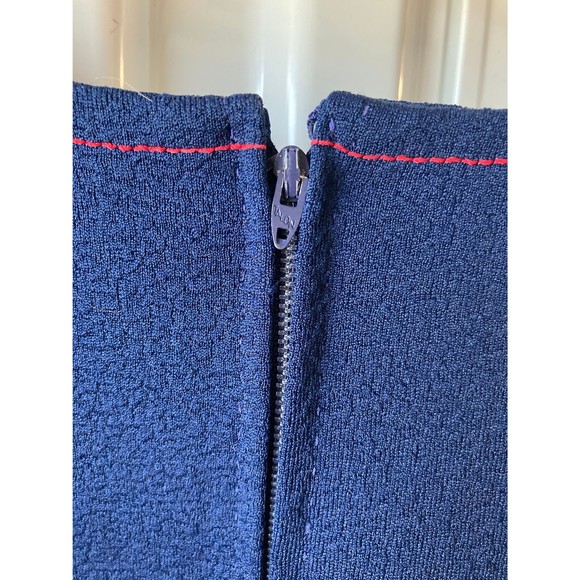 Mini Dress Handmade Mini Dress Red and Blue - Picture 3 of 4